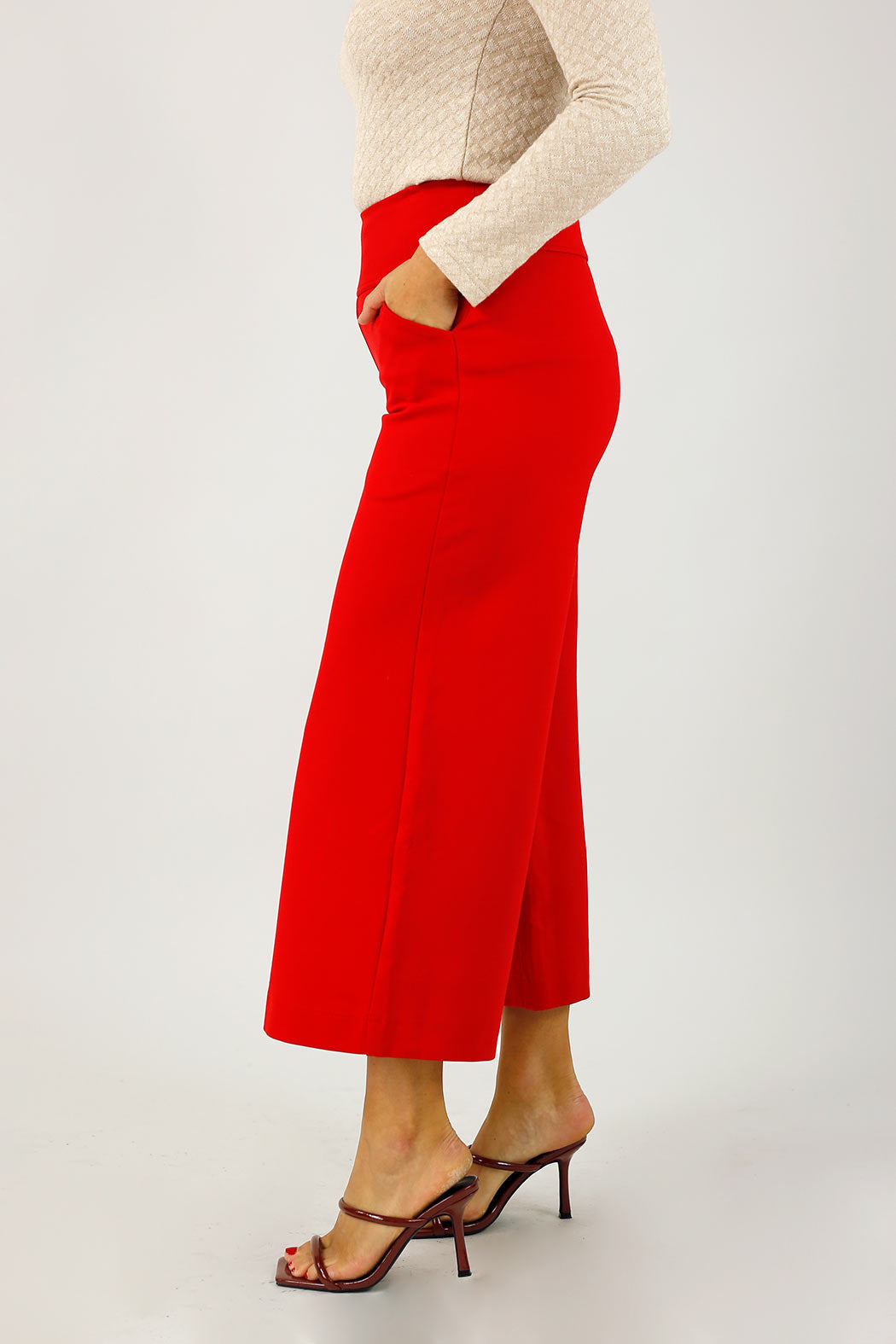 Red Ponte Culotte - FINAL SALE