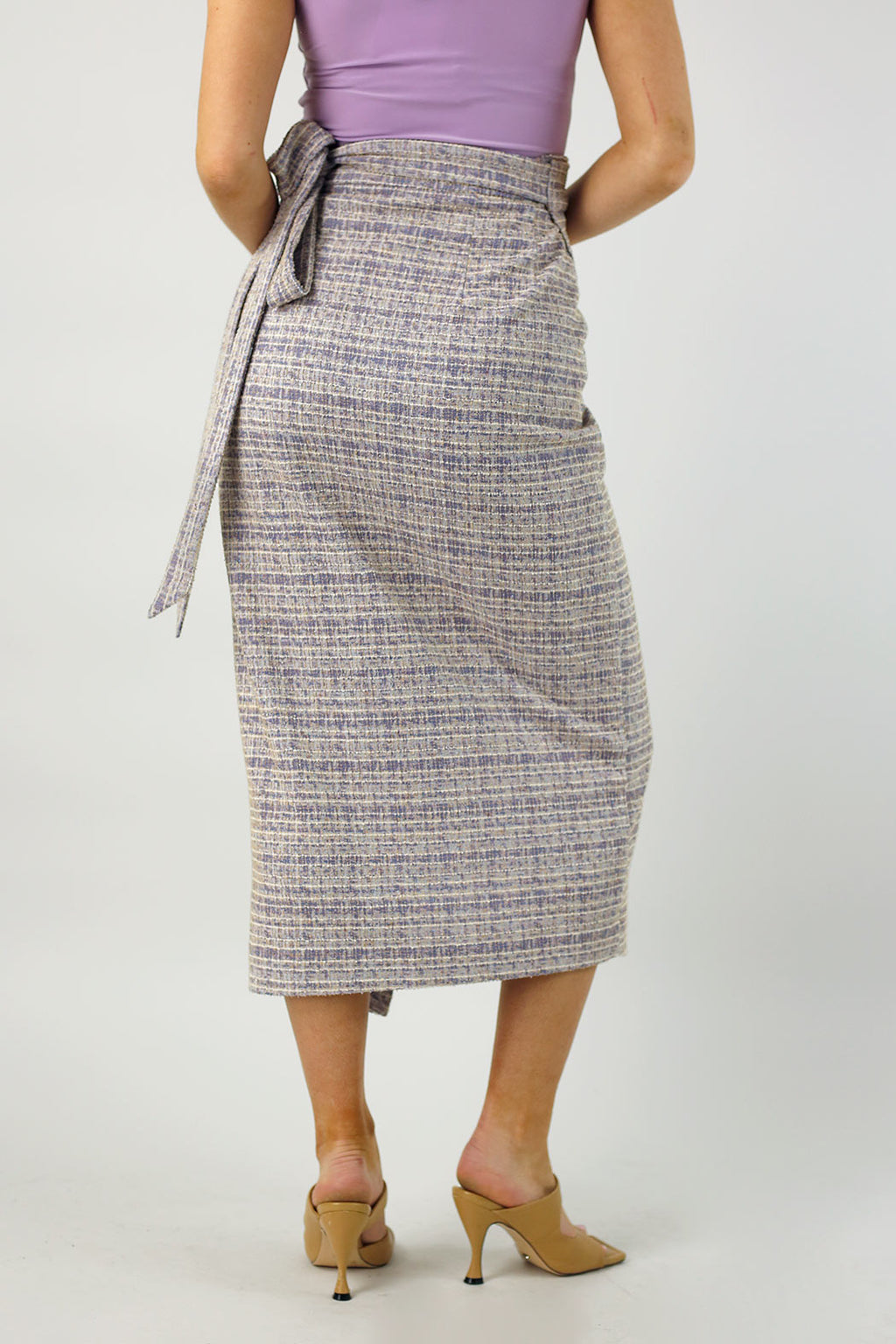 Lilac Stretch Wrap Skirt - FINAL SALE
