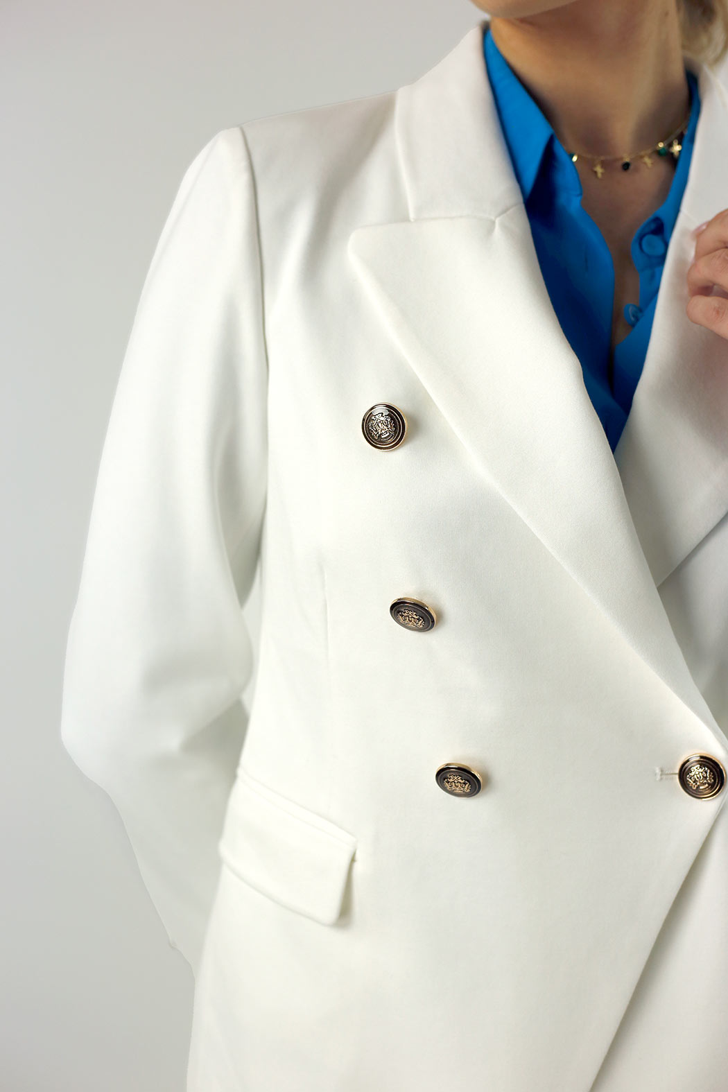 White Ponte Sisca Blazer - SALE
