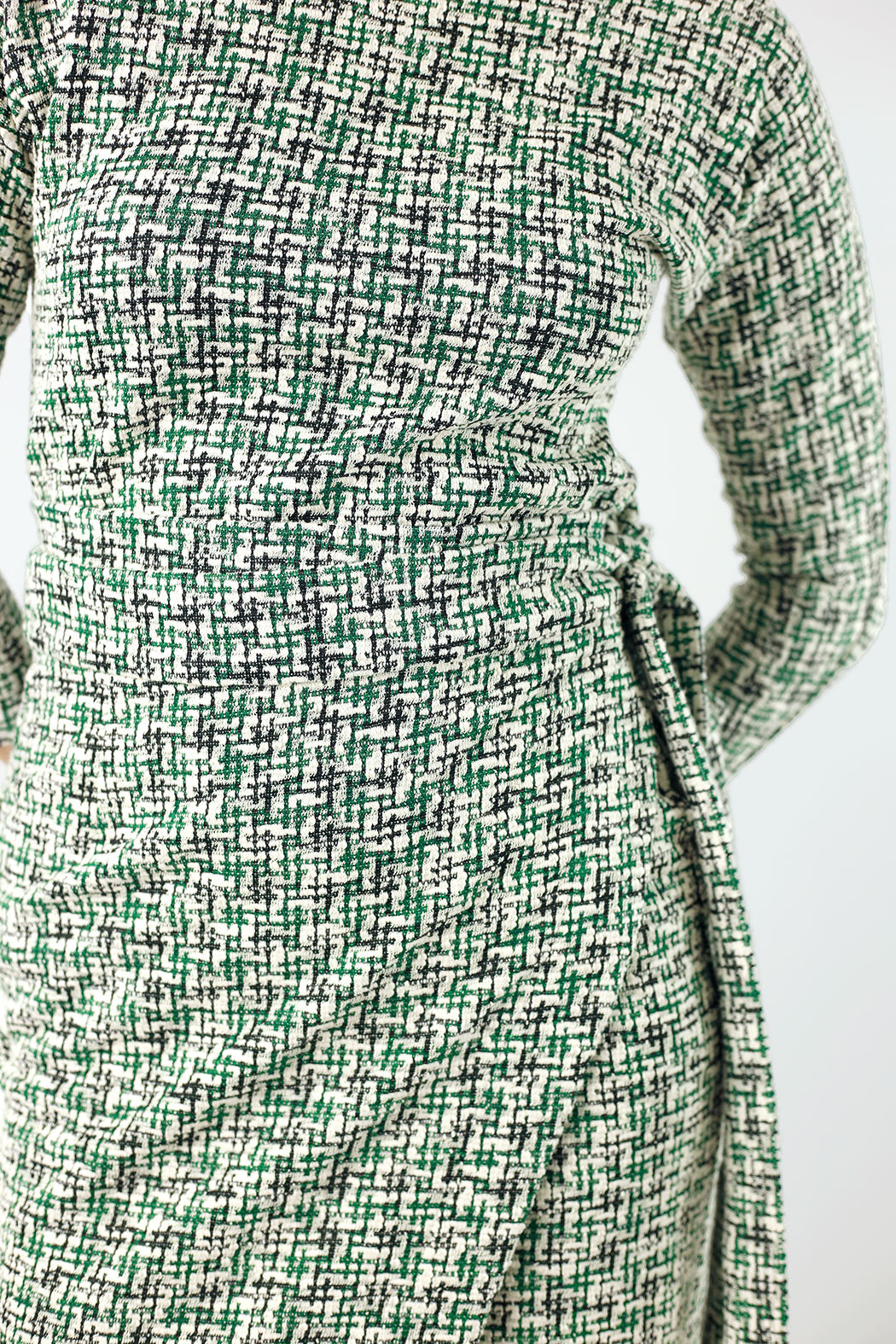 Green Stretch Wrap Skirt - FINAL SALE