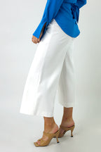 White Ponte Jet Culotte - SALE