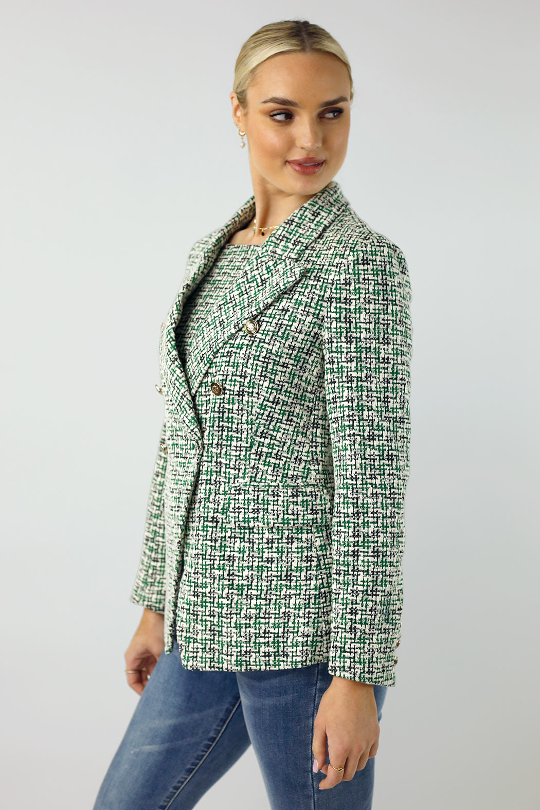 Green Stretch Sisca Blazer - SALE