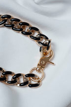 Black Gold Resin Anklet - 30 cms - FINAL SALE