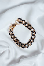 Black Gold Resin Anklet - 30 cms - FINAL SALE