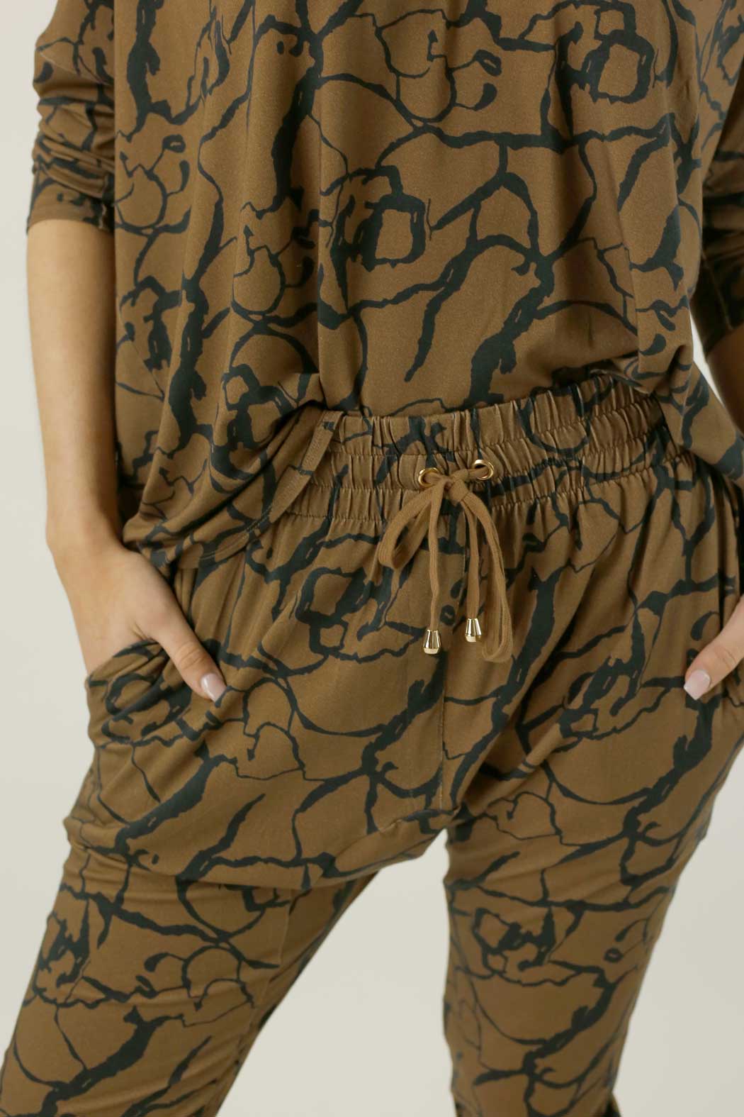 Mocha Bamboo Slouch Pants - FINAL SALE