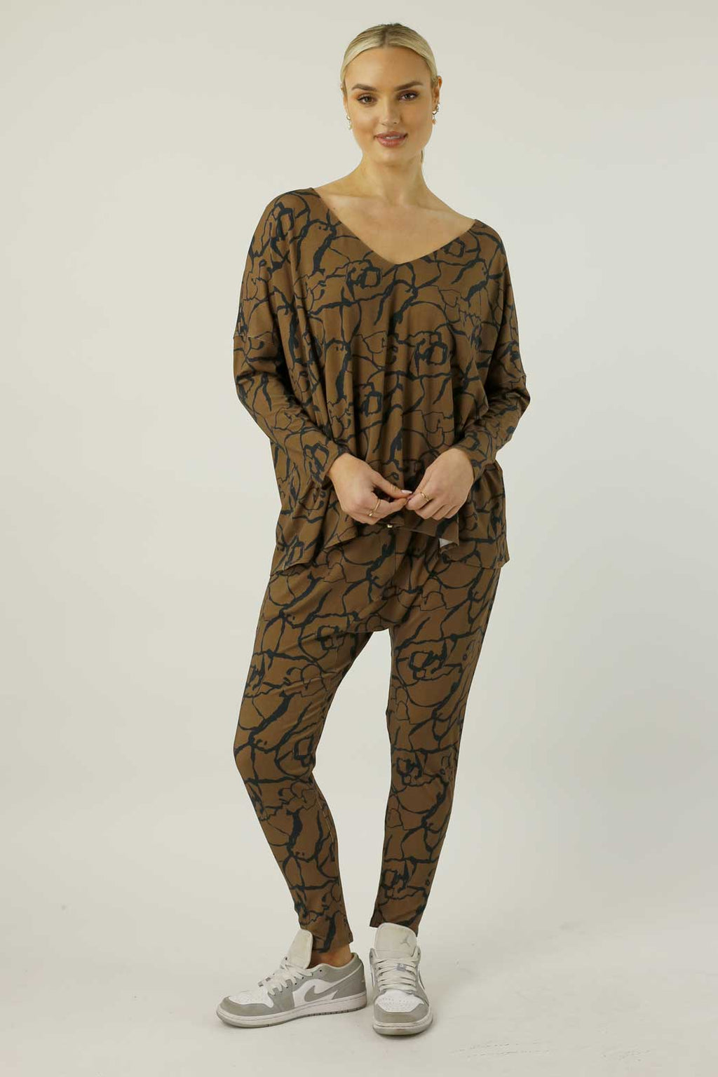 Mocha Bamboo Slouch Top - FINAL SALE