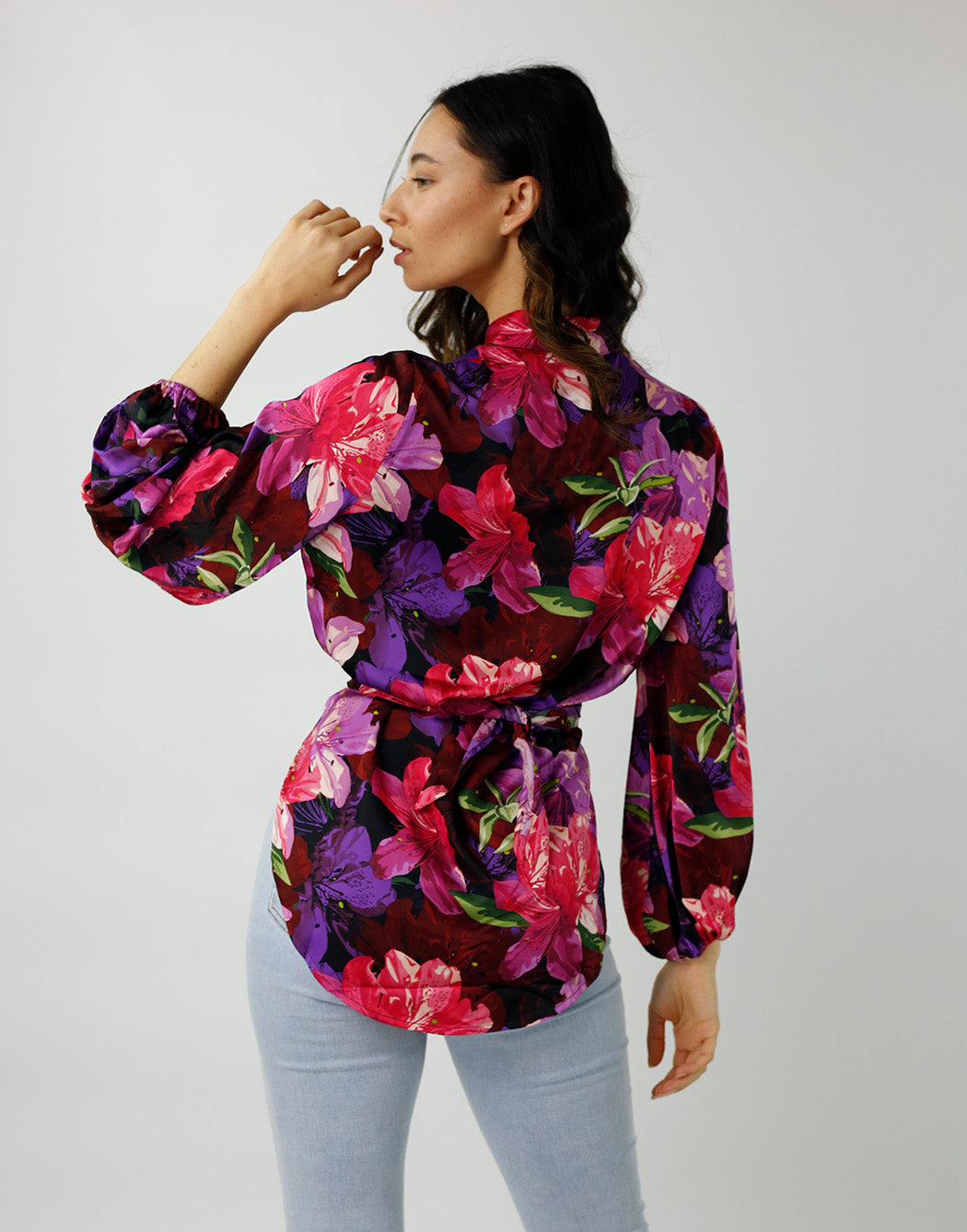 Magenta Tropical Zhoush Shirt