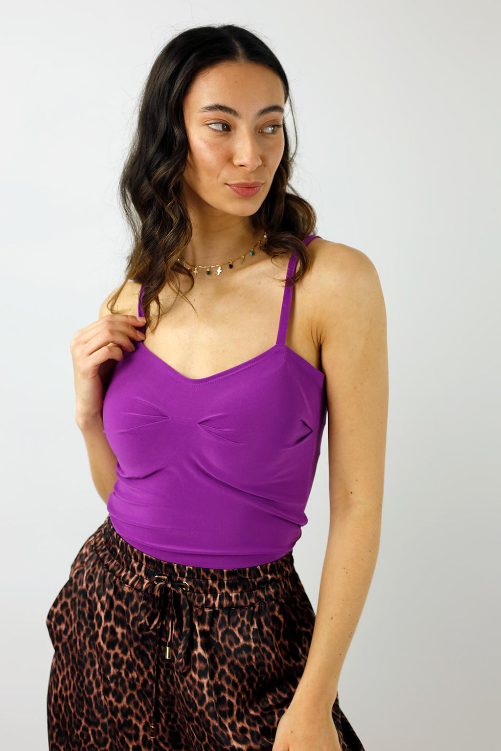 Magenta Jersey Princess Cami - Final Sale
