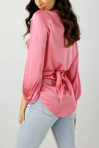 Pink Silky Zhoush Shirt - Final Sale