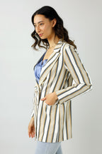 Yellow Stripe Bengaline Blazer - Sale