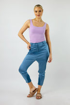 Sky Blue Satin Droppient