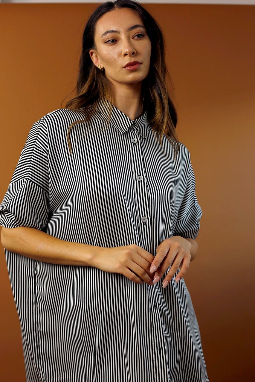 Stripe Silky Blake Shirt