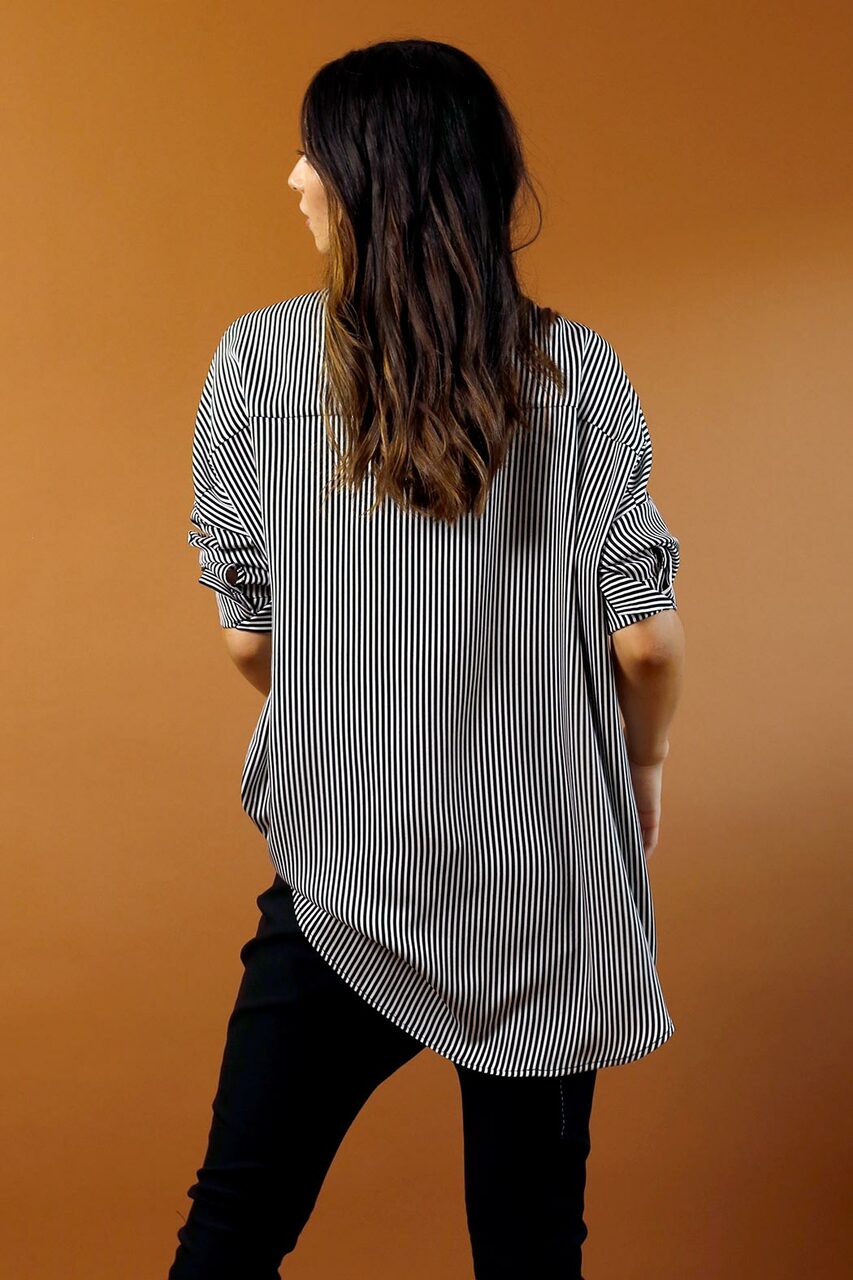 Stripe Silky Blake Shirt