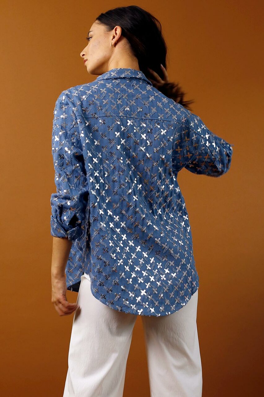 Sequin Denim Jacket - SALE