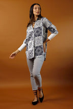 Grey Silky Andie Shirt - SALE