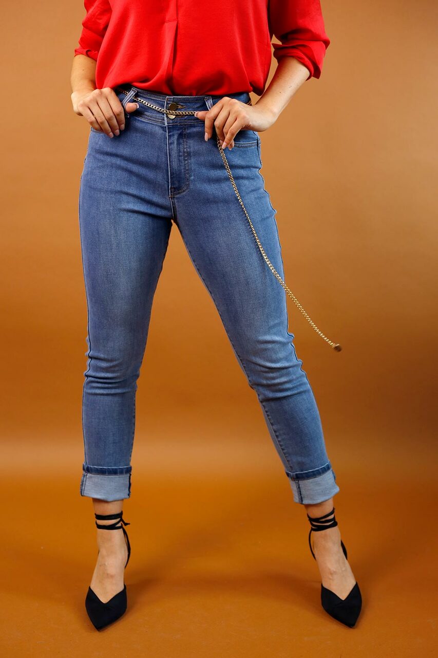 Chambray Booty Lift Jeans - FINAL SALE