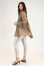 Mesh Tiered Top 10253b V