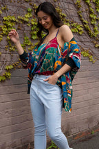 Teal Chain Silky Lily Cami - Final Sale