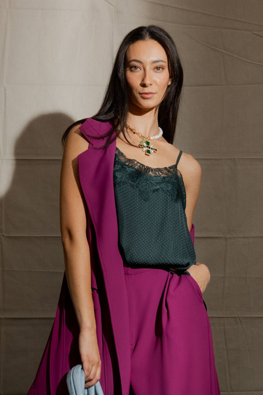 Forest Lace Dobby Cami