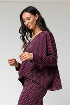 Dark Pink Star Mia Pullover - Sale