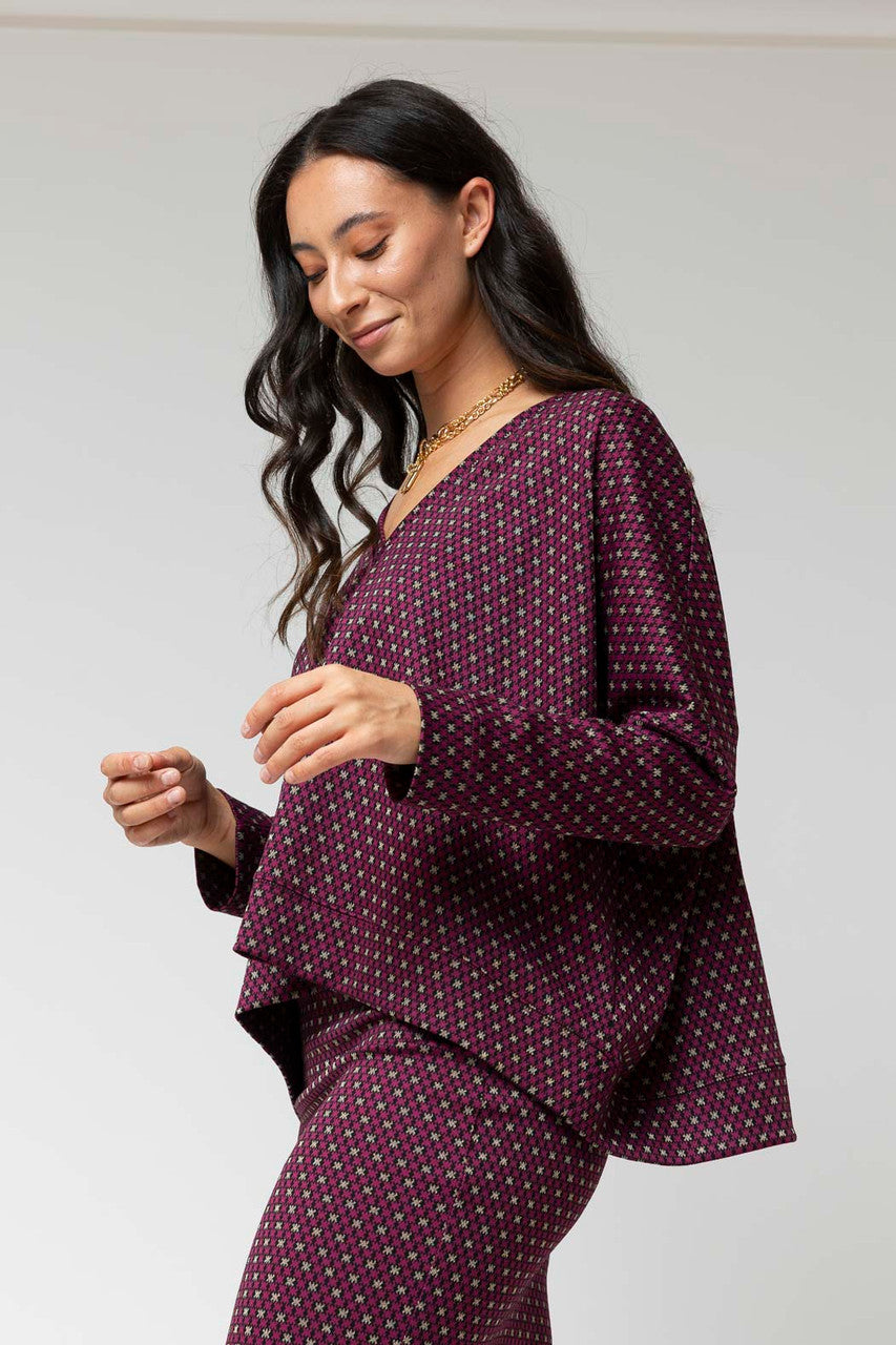 Dark Pink Star Mia Pullover - Sale