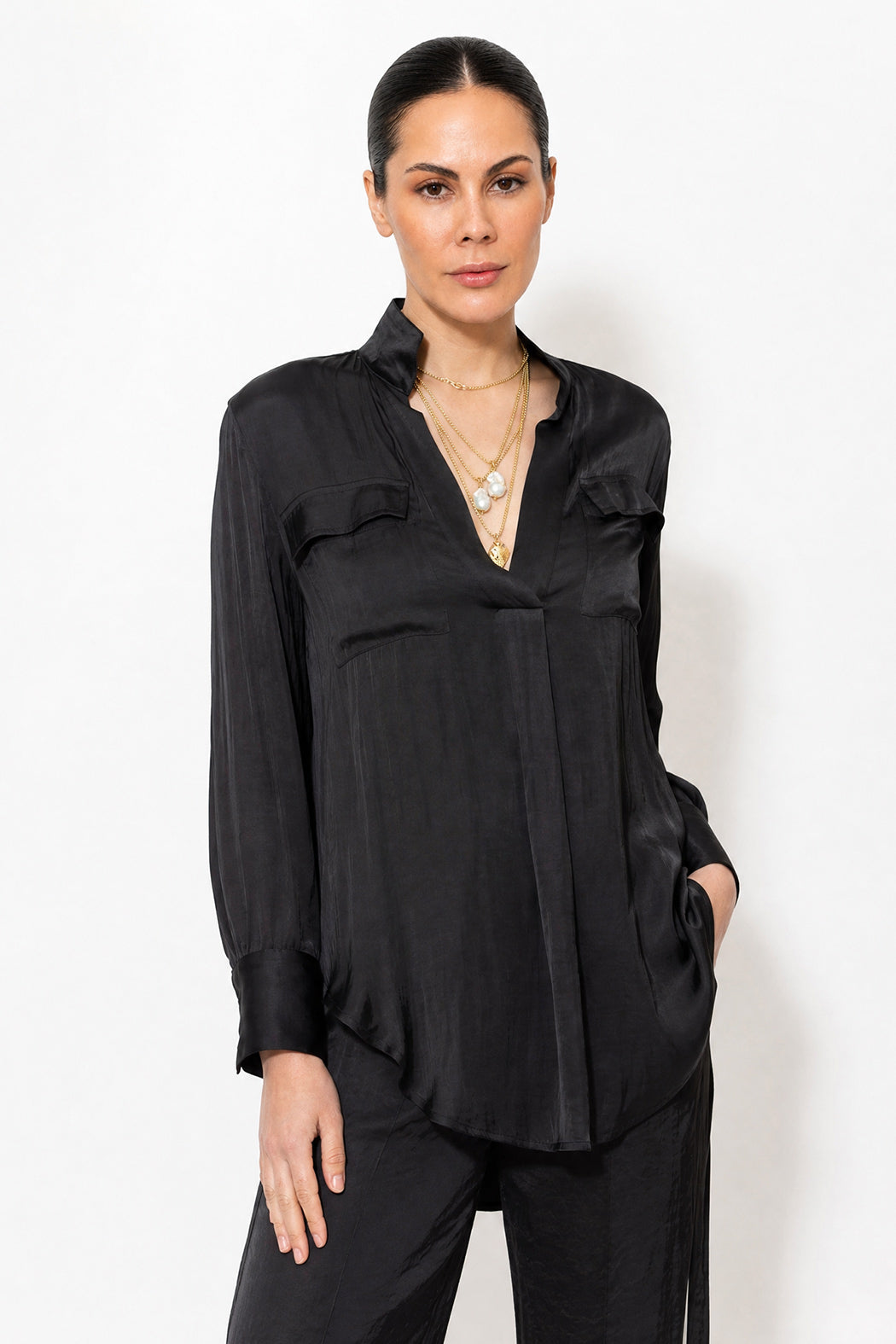 Black Glow Cargo Blogger Shirt
