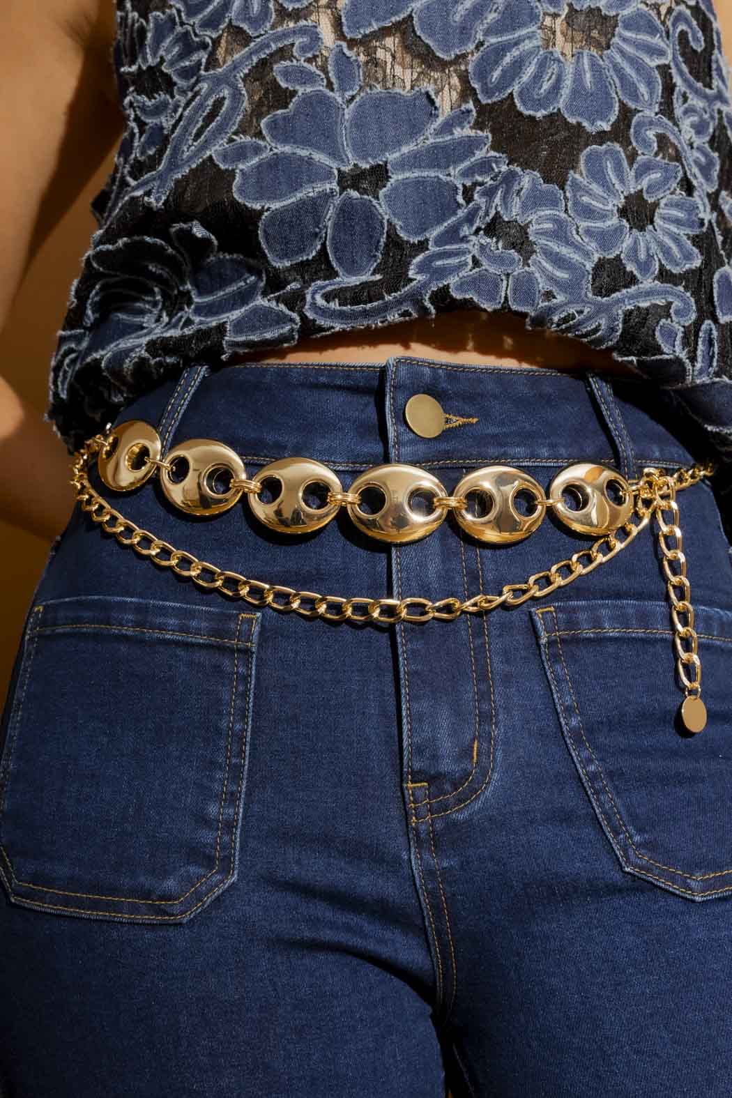 Gold Jumbo Link Belt