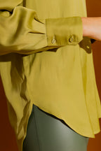 Chartreuse Piped Blogger Shirt