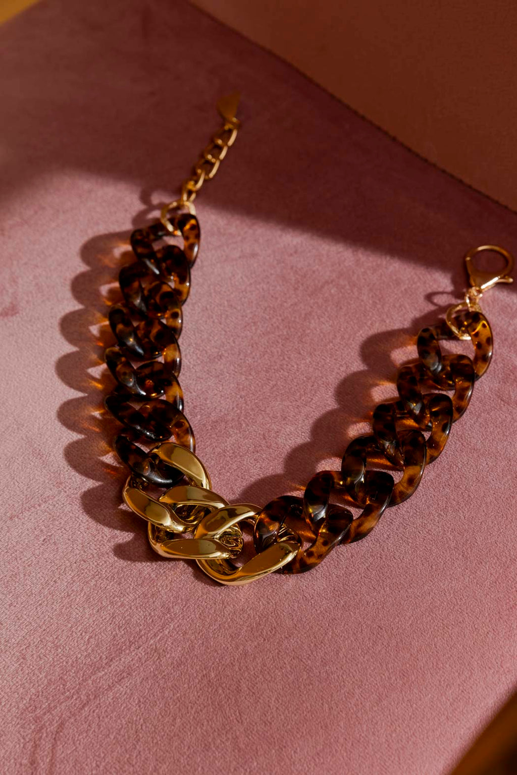 Tortoise Shell Chunky Necklace Tortoise O/S