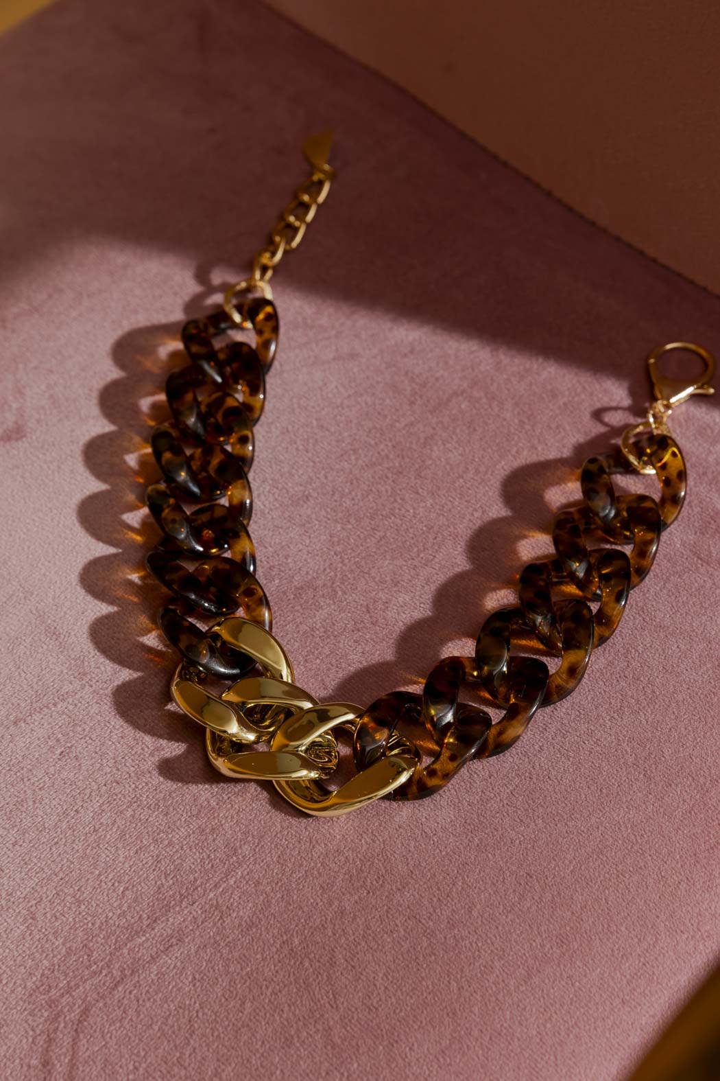 Tortoise Shell Chunky Necklace Tortoise O/S