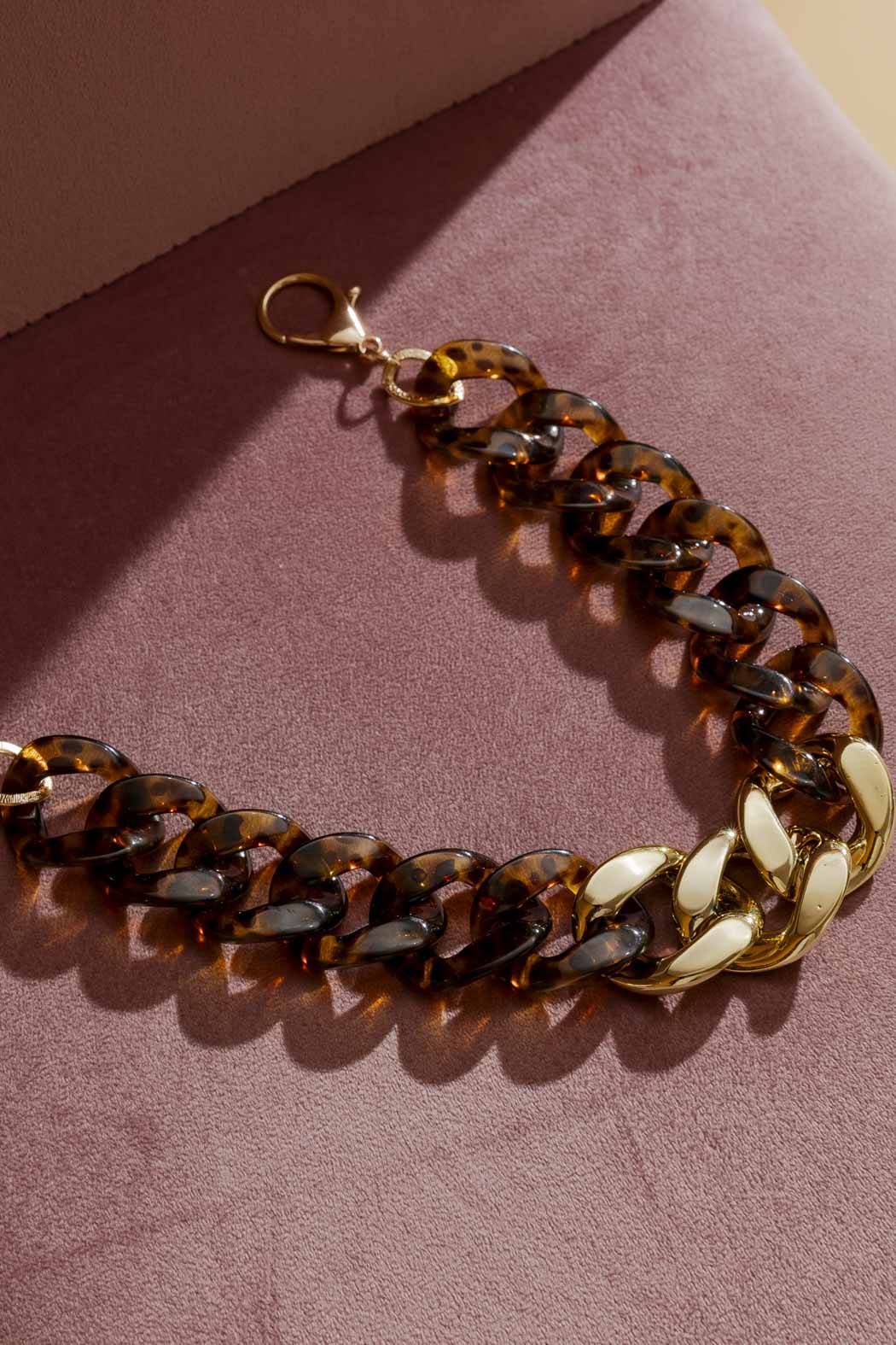 Tortoise Shell Chunky Necklace Tortoise O/S