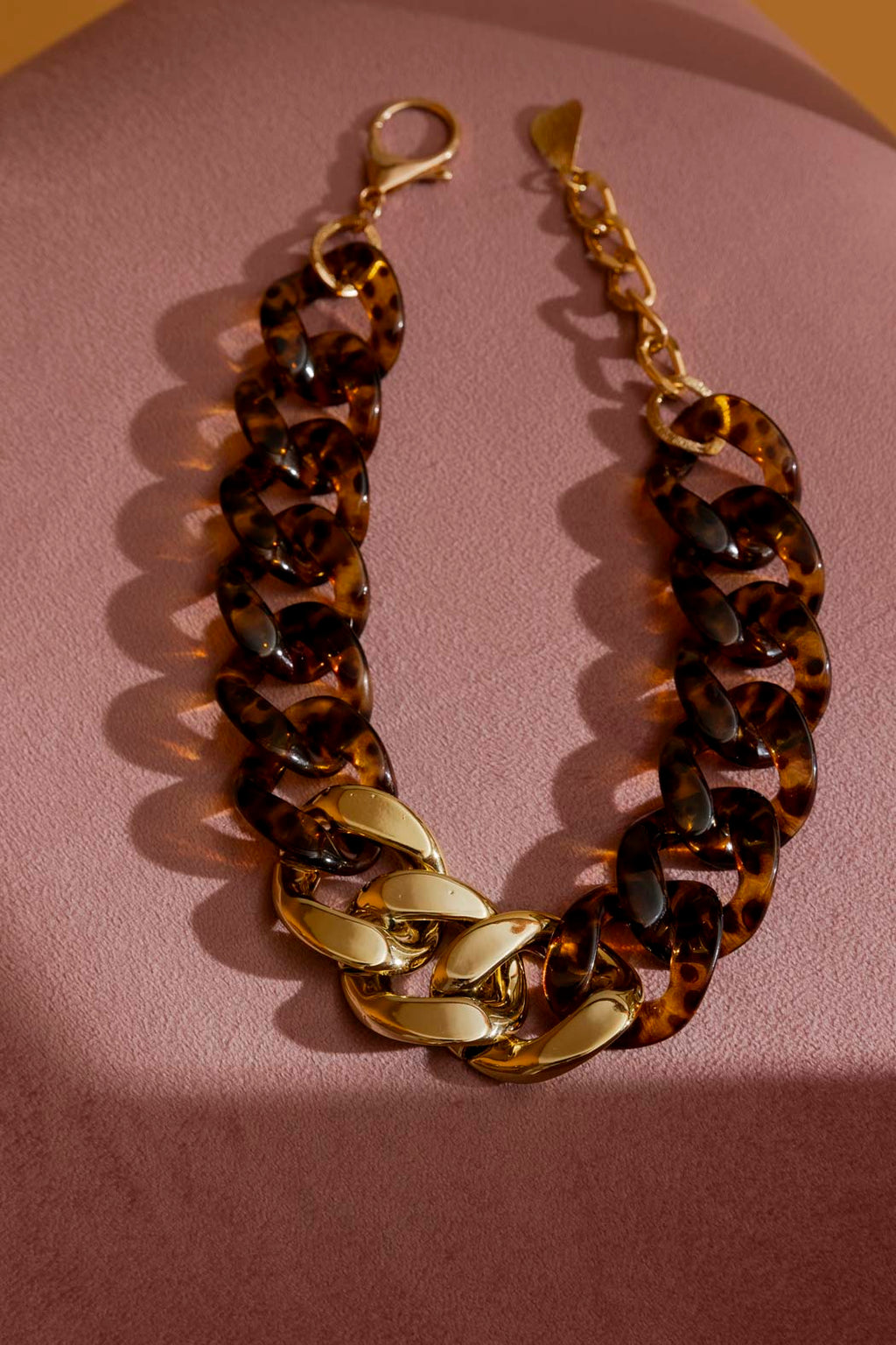 Tortoise Shell Chunky Necklace Tortoise O/S