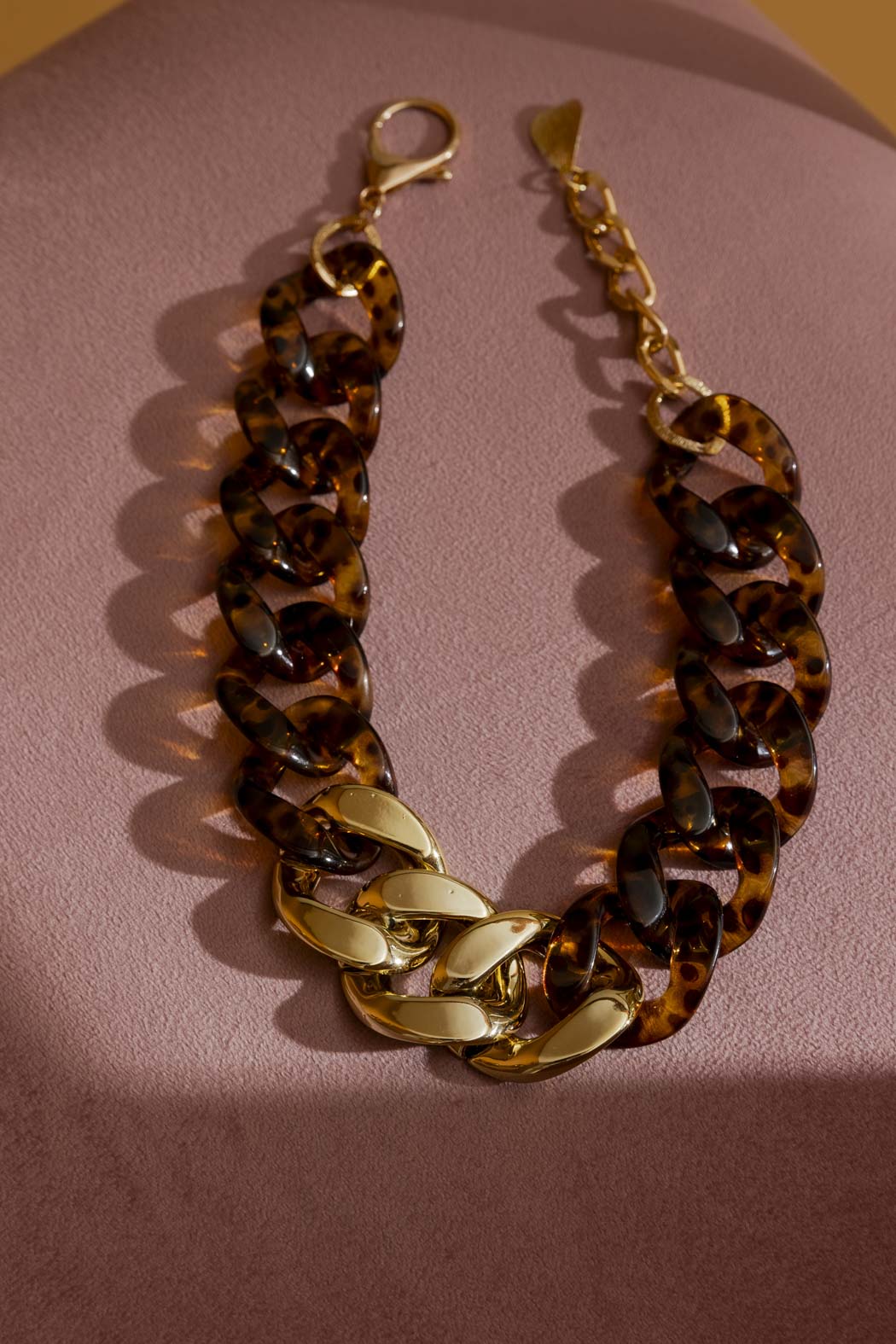 Tortoise Shell Chunky Necklace Tortoise O/S