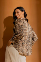 Brown Snake Silky Amber Shirt Brown Snake