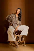 Brown Snake Silky Amber Shirt Brown Snake
