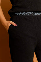 Black Bubble Lounge Pant