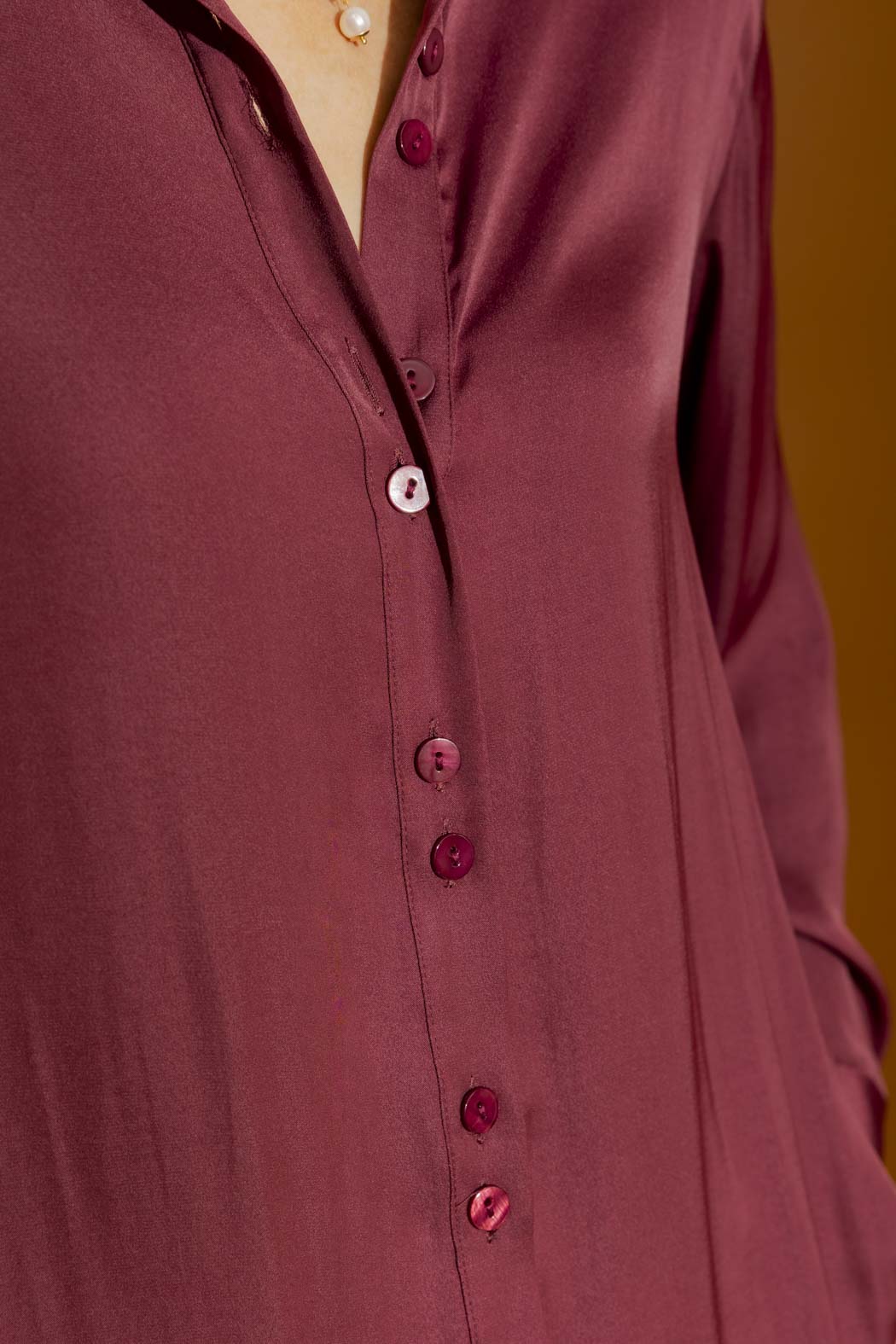 Wine Button Charlie Shirt