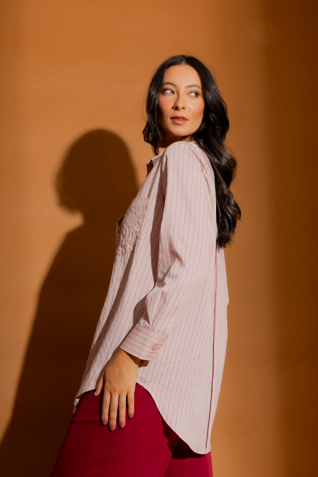 Pink Pinstripe Classic Shirt