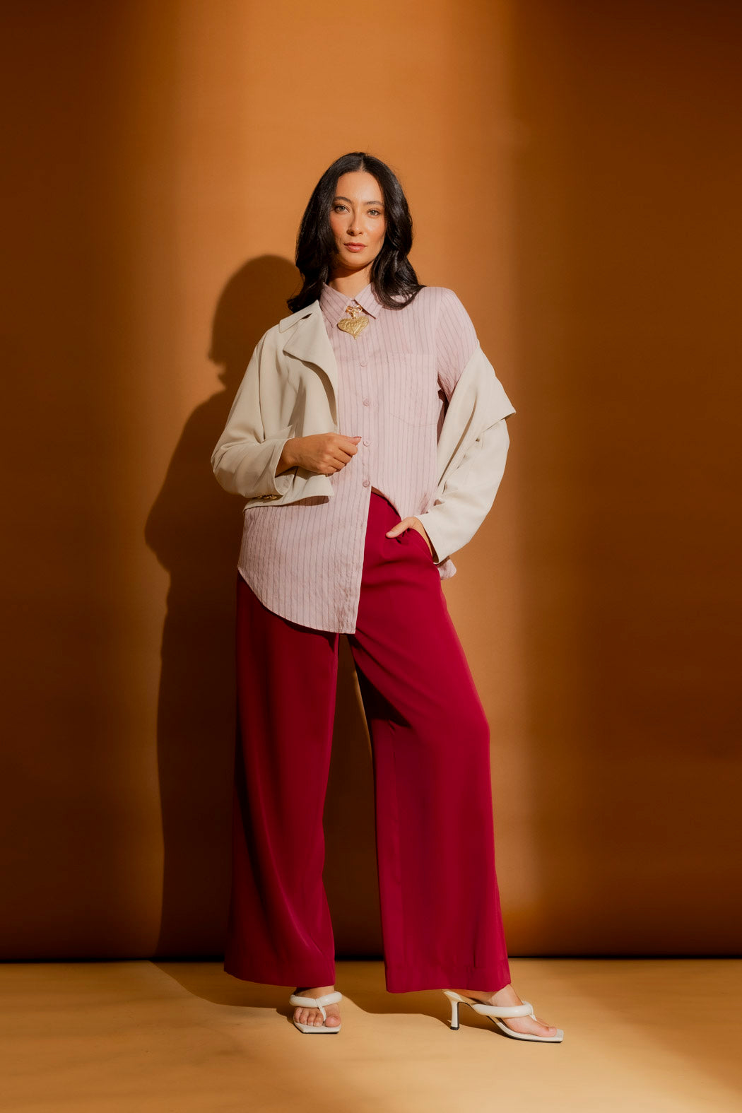 Pink Pinstripe Classic Shirt