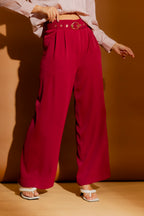 Burgundy Euro Cleo Pant