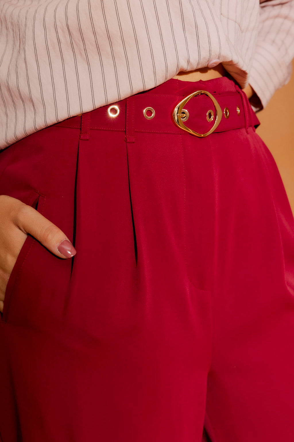 Burgundy Euro Cleo Pant
