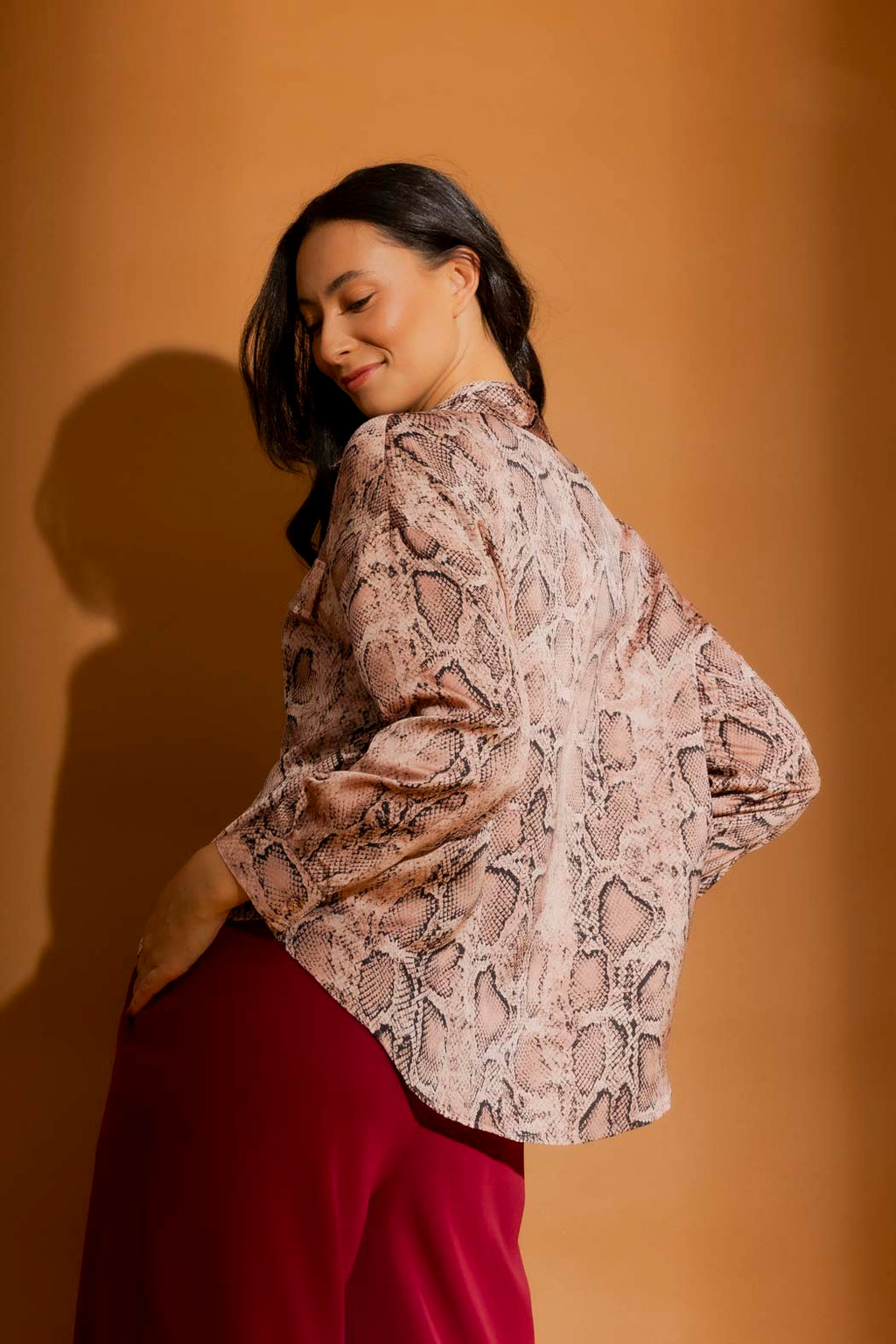Pink Snake Silky Amber Shirt Pink Snake
