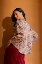 Pink Snake Silky Amber Shirt Pink Snake