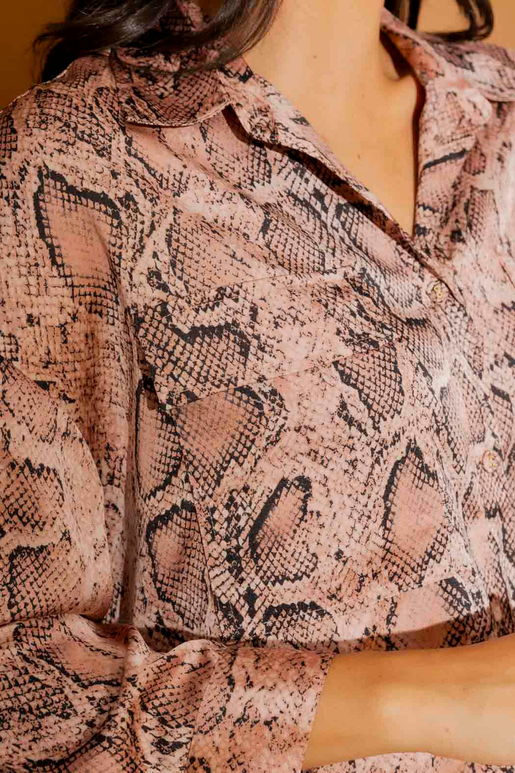Pink Snake Silky Amber Shirt Pink Snake