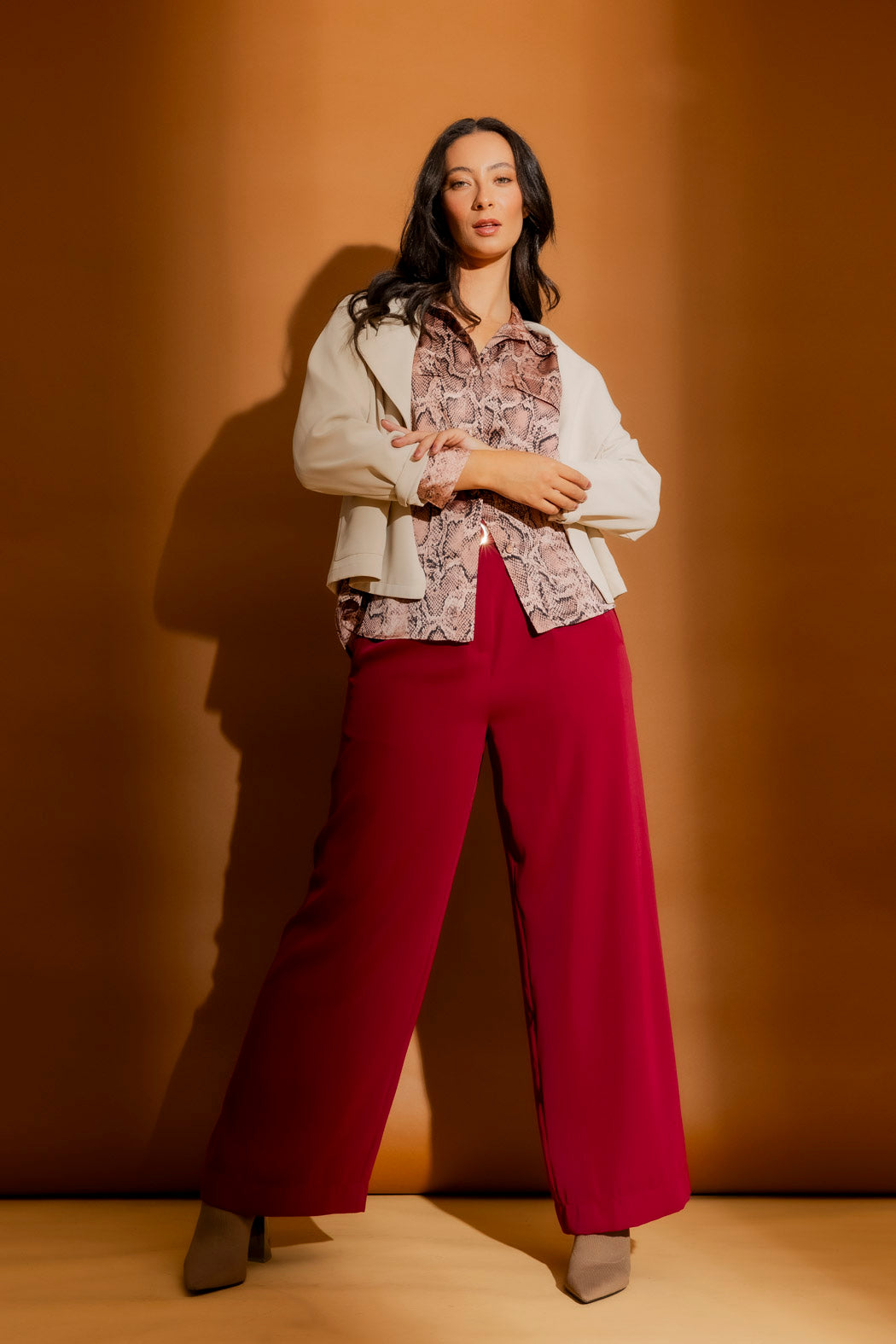 Pink Snake Silky Amber Shirt Pink Snake