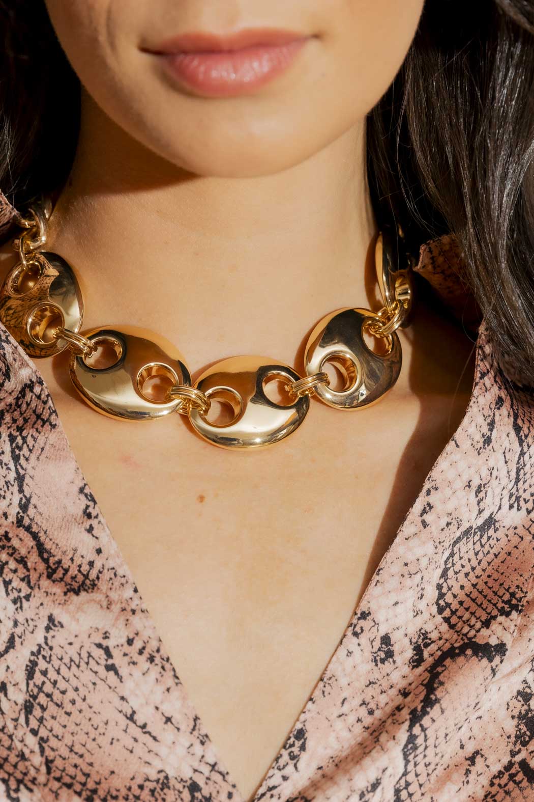 Gold Jumbo Link Necklace