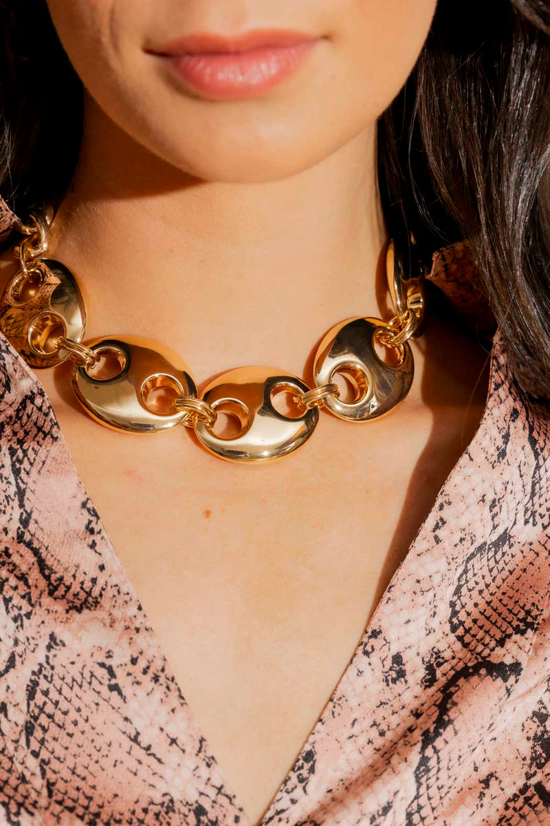 Gold Jumbo Link Necklace