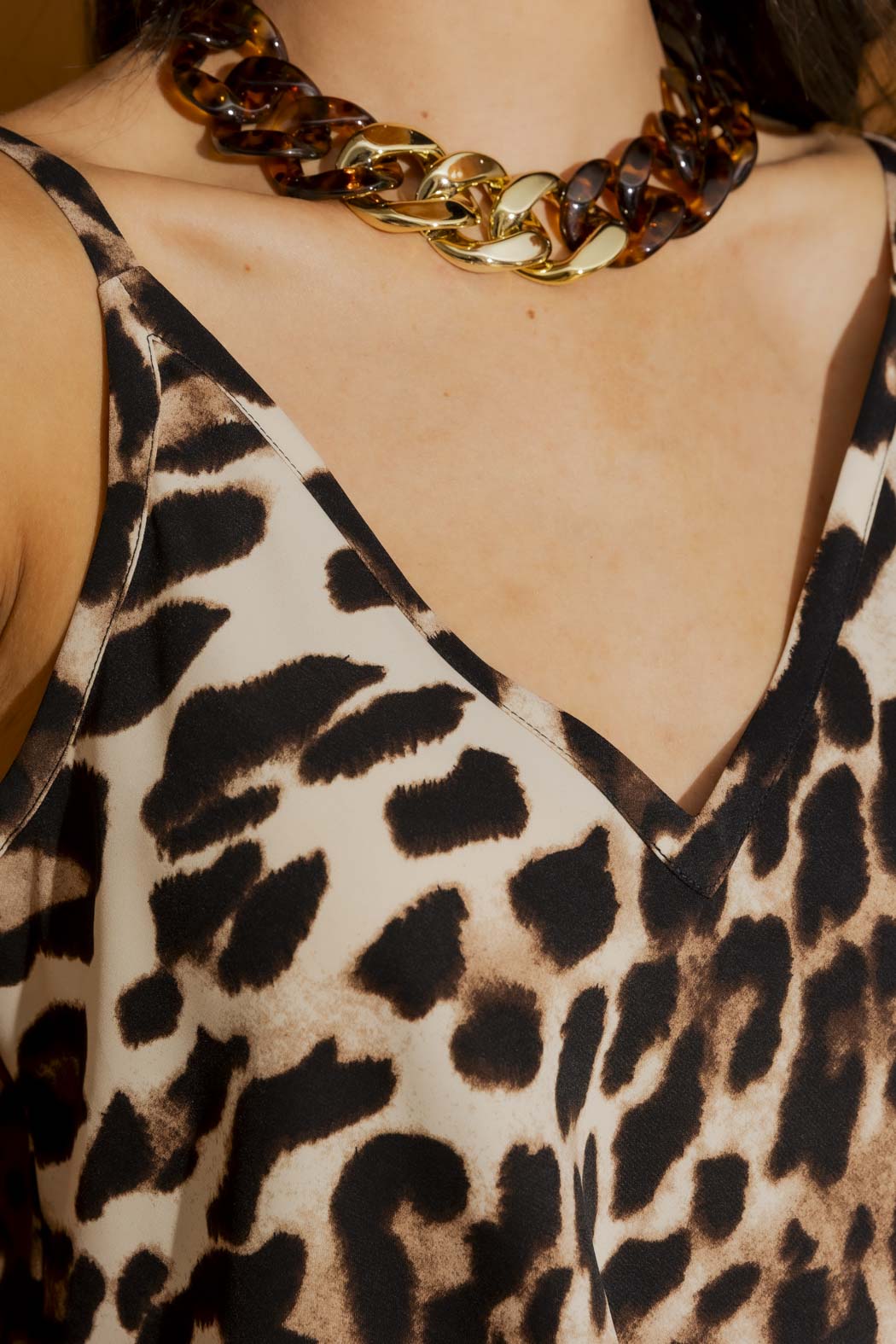 Tortoise Shell Chunky Necklace Tortoise O/S