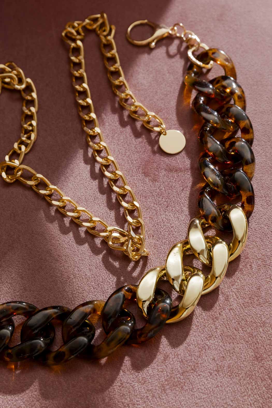Tortoise Shell Chain Belt Tortoise O/S