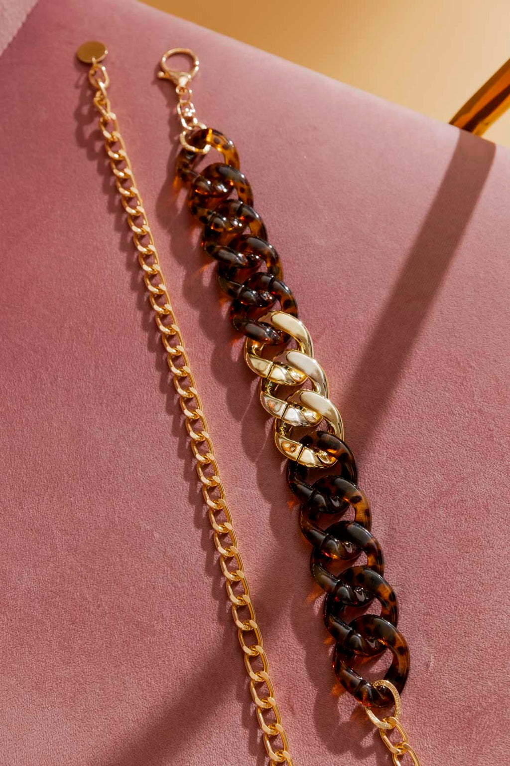 Tortoise Shell Chain Belt Tortoise O/S